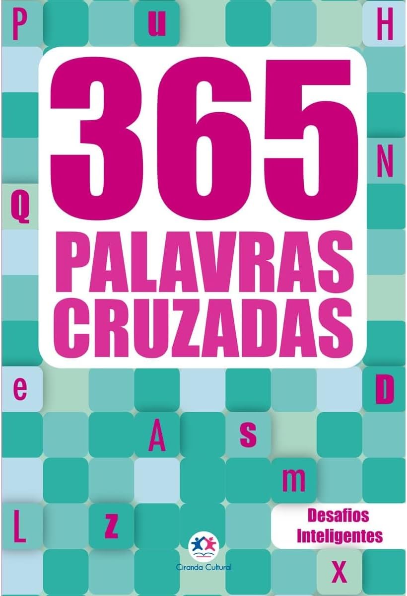 Ciranda Cultural Kit Livro 365 Palavras Cruzadas Diretas, Vol 1 e Vol 2 ...